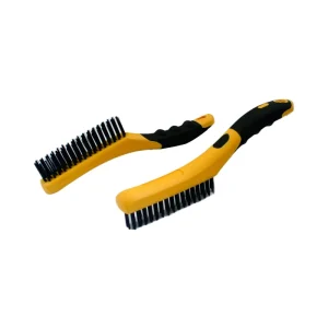 Soft Grip Steel Wire Shoe Handle Wire Brush For Cleaning Purposes
