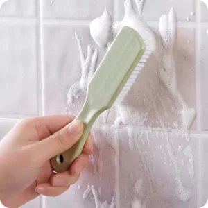 Solid Color Plastic Simple Style Small Long Handle Soft Hair Shoe Cleaning Brush for Shoes and Laundry