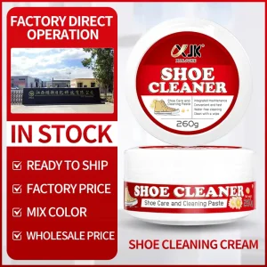 Solid Shoe Stain Remover Caring Cleaning Polish 260g Shoe Cleaning Cream 5-15% Active Ingredient