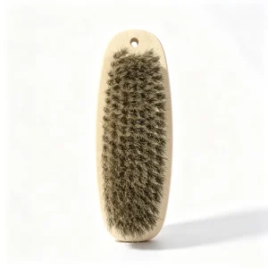 Solid Wood Handle Plastic Bristle Shoe Polishing Brush Multi-use Laundry Cleaning Scrub Brush