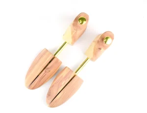 Solid Wooden Shoe Tree Set Wrinkle Resistant Spring Size Adjustable Cedar Wooden Shoe Stretcher Brace