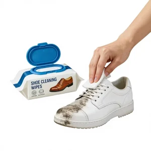 Special Non Woven Unscented Wet Wipes for Removing Stains Polishing Shoes Washing Degradable 19x13cm Convenience