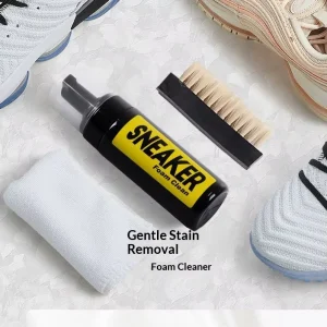 Sports Shoe Cleaning Care Three Piece Set with Dry Cleaning Foam and Shoe Shine 200ml Bag