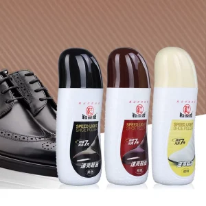 Spot Quick Shine Black Brown Liquid Shoe Polishing Waterproof Anti fouling & Oil Maintenance Care Leather Shoe Polish