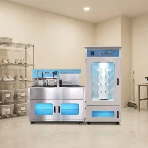 Stainless Steel Commercial Shoe Washer Dryer Machine Semi-Automatic Sneakers Cleaning Disinfection Heating System