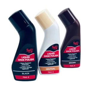 Step Care Long Lasting Colorless Cleaning Instant Shine Nourishing Sponge 75ML Liquid Shoe Polish for Women
