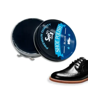 Step Custom Logo Waterproof Dubbin Black Neutral Leather Shoe Polish & Wax 40g Men’s