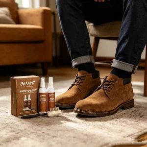 Suede Care Kit 120ml Suede Cleaner + Waterproof Spray With Brush For Nubuck Sneaker Boots Stain Removal