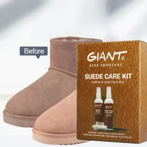 Suede Care Kit 120ml Suede Cleaner & Waterproof Spray with Brush for Suede Nubuck Shoes