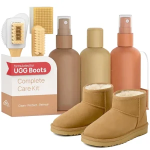 Suede Cleaning Kit Compatible UGG Footwear Sheepskin Suede Gentle Cleaner Conditioner Protector Spray Odor Remover Stain