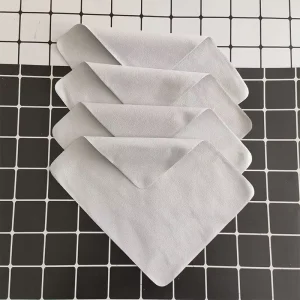 Suede Fleece Material Jewelry Cleaning Cloth Rectangle Pattern Individually Packaged Box Straight Cutting Edge