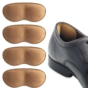 Suede Heel Grips Men Women Self Adhesive Cushion Inserts Prevent Slipping Rubbing Blisters Foot Pain Improve Shoe Fit 2 Pairs