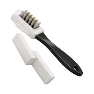 Suede & Nubuck 4 Way Leather Care Kit Essential Tool with 2 Erasers for Shoe Cleaning