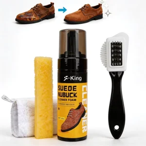 Suede Nubuck Foam Cleaner Kit Leather Shoes Cleaner Easy Cleaning Suede Cleaning Kit
