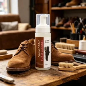 Suede & Nubuck Foam Shoe Cleaner Gentle Foaming Sneaker Cleaner for Suede Leather Boots Dress Shoes Stain Remover