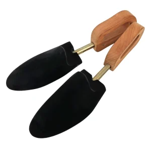 Suede Solid Wooden Shoe Trees Adjustable Length Shoe Stretcher for Leather Shoe Sneakers
