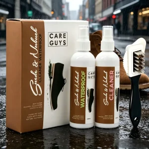 Suede and Nubuck Care Kit Nubuck Cleaner Waterproof Spray and Brush for Footwear