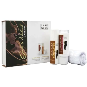 Suede and Nubuck Care Kit with Foam Cleaner Renovator and Microfiber Cloth