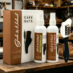 Suede and Nubuck Shoe Care Kit Cleaner Waterproof Spray Set