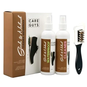 Suede and Nubuck Shoe Care Kit with Cleaner Waterproof Spray and Brush