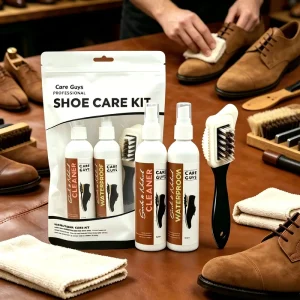 Suede and Nubuck Shoe Care Kit with Cleaner Waterproof Spray and Dual sided Brush