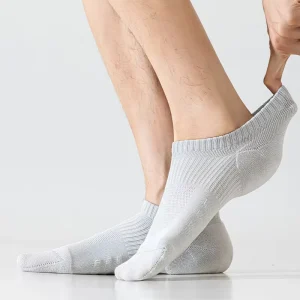 Summer Sports Antibacterial Deodorizing Anti-ball Mesh Breathable and Sweat-absorbing Running and Cycling Socks