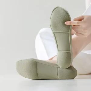 Summer Thick Ice Silk Boat Socks Women’s Anti-Slip Cotton Sweat-Absorbent Deodorant No Show Single Needle Shallow Socks