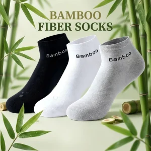Summer Thin Breathable Sweat Absorbing Anti Odor Bamboo Fiber Socks Men for Casual Daily Use