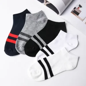 Sweat absorbing Deodorant Sports Ankle Socks Summer Breathable Cotton Socks