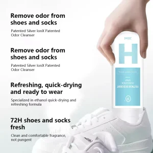 TK Antimicrobial Shoe Deodorant Spray Odor Eliminator Air Freshener 260ml 15 30% Active Ingredient for Sneaker Sock Cabinet