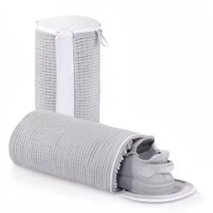 Teletrogy Durable Shoe Laundry Bag for Washing Machine Dryer Reusable Fluffy Fibers 360 Wrap Adjustable Protective Shoe Trees