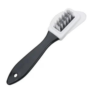 Three Sided Plastic Crepe Brush Velvet Copper Silk Nursing Cleaning Shoe Brush for Snow Boots Frosted Shoes Hair Care Shoe Care