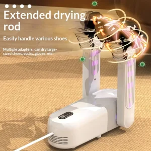 Timed Quick drying Foldable Electric Plastic Shoe Dryer Deodorization Sterilization 160W Model 9010 Energy Efficient Hotel