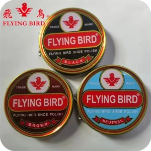Top Export Quality 40/50ml Black Brown Neutral Solid Tin Shoe Polish for Shoes and Leather Shinning