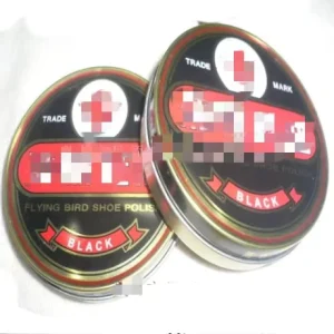 Top Export Quality 40 50ml Black Brown Neutral Solid Tin Shoe Polish for Shoes and Leather Shinning