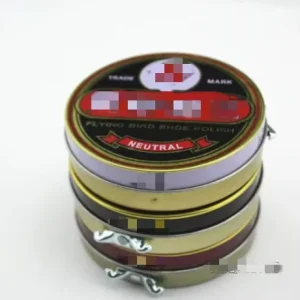 Top Export Quality 40/50ml Black Brown Neutral Solid Tin Shoe Polish for Shoes and Leather Shinning