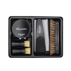 Travel Leather Shoe Care Kit Shine Kit Shoe Cleaning Brush Polish Kit