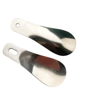 Travel Shoe Horn for Men Women Kids Portable 10 cm Long Stainless Steel Shoe Helper Stick Metal Shoe Horn