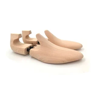 Twin Tube Curve Heel Hook Light and clear White Wood Adjustable Shoe Tree Classical Design European Shoetree ST09J