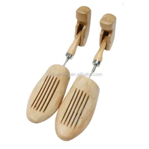 Twistable Wooden Shoe Tree & Stretcher for Keeping Shoes in Shape 100% QC Passed Made China Custom Packing Original Wood Color