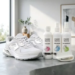 Ultimate Shoe Care Kit with Leather Conditioner & Waterproof Protector Wet Use Shoe Brush Care Guys