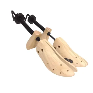 Unisex 2 Way Adjustable Pine Wooden Shoe Tree Sports Entertainment Adjustable Shoe Stretcher Expander for Men and Women