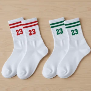 Unisex Casual Spring Sweat absorbent Antibacterial Deodorant Breathable Jacquard Cotton Letter Pattern Mid calf Socks