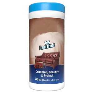 Unisex Cleaning Wipe Furniture Shoes Jacket Interior Upholstery Cleaner & Conditioner Wet Wipe 361ml Canister Leather Care