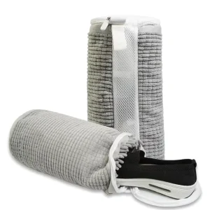 Upgraded 360 Wrap Around Durable Reusable Polyester Shoe Laundry Bag for Washing Machine