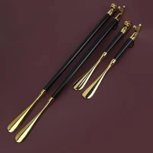 Vintage Stainless Steel Shoehorn Practical Entrance Shoe Spoon Shoe Metal Helper for Men and Women