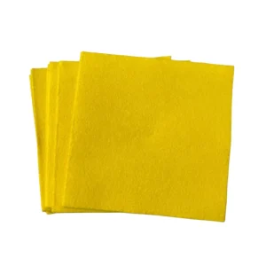 Viscose Rayon Needle Punched Nonwoven Fabric Kitchen Cloth Yellow Color Super Absorbent Cleaning Towels