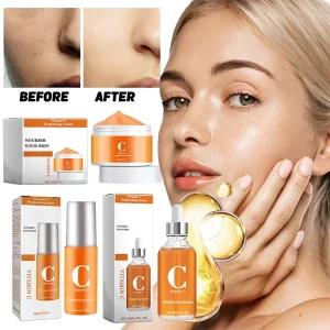 Vitamin C Facial Korean Skin Care Set for Dry Skin