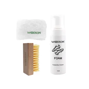 WOODSON Premium Portable Soccer Boot Care Kit Quick Cleaning Boot Cleaner OEM Shoe Care Foam Cleaner