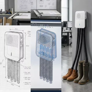 Wall Mounted Electric Shoe Dryer 4 Tubes Fast Drying Boot Warmer OEM Factory ETL FCC CE GS RoHS Home & Ski Resort